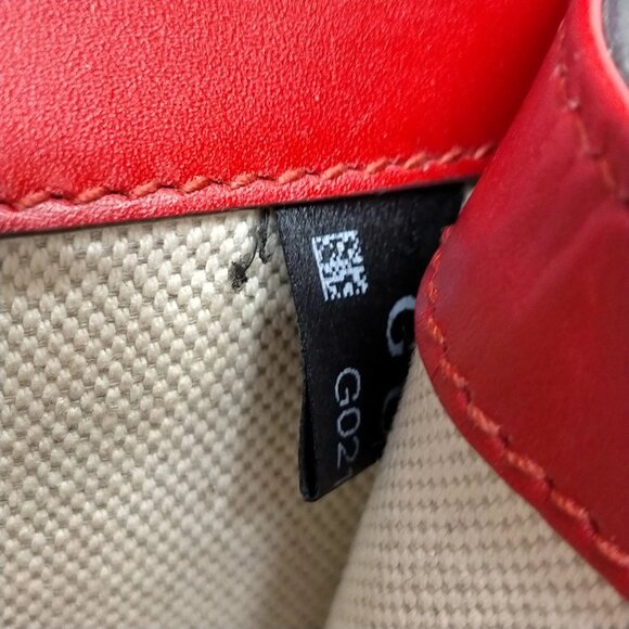 Authentic Gucci Shoulder Bag Red Leather mn828-120826 - Picture 13 of 16